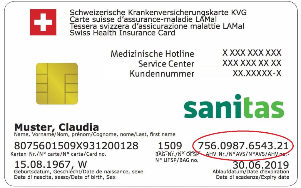 exemple de carte d'assurance maladie